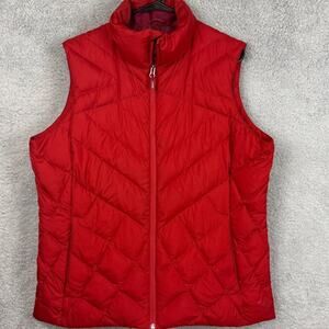 REI Women's Plus Size  Down Puffer Vest Red Orange Size XL Fall Winter Gorpcore